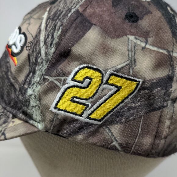Menard's Men's Camo Strapback Hat Brown Green Adjustable Embroidered Logo #27 - Picture 6 of 11